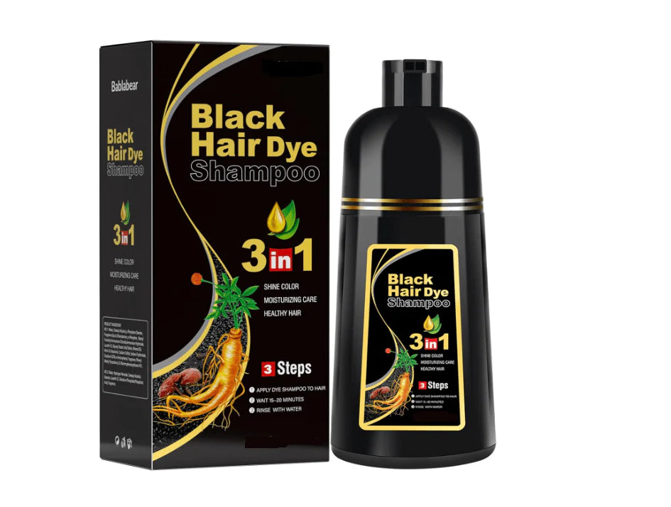Hair Dye Shampoo  شامبو صبغة الشعر الأسود 3 في 1